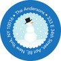 Mr. Snowman Christmas Address Labels