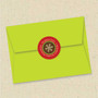 Three Snowflakes Christmas Address Labels