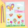 A Butterfly Field Kids Notebook