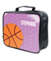 Basketball Fan Girl Circles Soft Lunch Bag