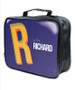 Double Initial Blue Soft Lunch Bag