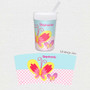 Smiley Butterfly Toddler Cup