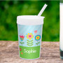 Spring Blooms Personalized Kids Cups