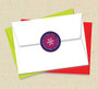 Ribbon Snowflakes Christmas Address Labels