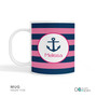 Let's Sail Pink Custom Plate for Girls