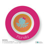 Cute Octopus Custom Plate for Girls