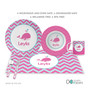 Sweet Pink Whale Custom Plate for Girls