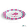 Sweet Pink Whale Custom Plate for Girls