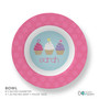 Three Sweet Cupcakes Custom Plate for Girls