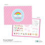 A Rainbow In The Sky Custom Plate for Girls