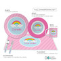 A Rainbow In The Sky Custom Plate for Girls