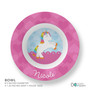Cute Rainbow Pony Custom Plate for Girls