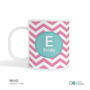 Chevron Pink And Aqua Kids Plates