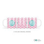 Chevron Pink And Aqua Kids Plates