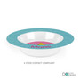 Personalized kids bowl with pink fairy girl wings wand and name Marie on heart background