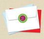Hanging Ornaments Green Christmas Address Labels
