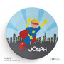 A Cool Superhero Kids Plates