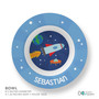 Rocket on the Sky Kids Plate