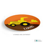 Fun Tractor Kids Plate