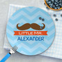 Little Mr. Mustache Kids Plate