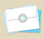 Layered Three Kings Blue Christmas Address Labels