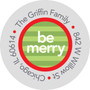 Joyful Wreath Christmas Address Labels