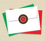 Merry Ribbon Christmas Address Labels