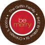 Merry Ribbon Christmas Address Labels