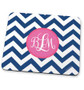 Classic blue pink chevron Mouse Pad