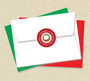 Bright Xmas Wreath Christmas Address Labels