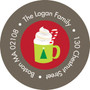 Yummy Hot Chocolate Christmas Address Labels