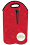 Red Christmas Flair Wine Tote