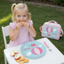 Pink Hot Air Balloon Custom Plate for Girls