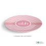 Initials On Chevron Custom Plate for Girls