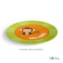 Cute Baby Monkey Kids Plate