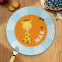 Cute Baby Giraffe Kids Plate