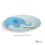 Blue Baby Elephant Kids Plate