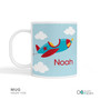 Fly Little Plane Kids Plate