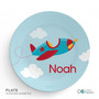 Fly Little Plane Kids Plate