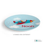 Fly Little Plane Kids Plate