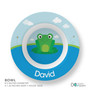 Cute Smiley Frog Kids Plate