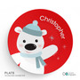Cute Polar Bear Kids Plate