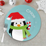 Hello from Mr. Penguin Kids Plate