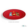 Sweet Red Nativity Personalized Christmas plates