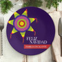 A Colorful Pinata Personalized Christmas plates
