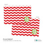 Chevron and Initials Personalized Christmas plate
