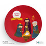 La Tradicion de los Reyes Magos Personalized Christmas plate