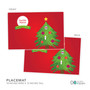 La tradicion de el Arbol Personalized Christmas plate