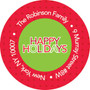 Colorful Blocks Christmas Address Labels