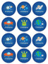 Outter Space Waterproof Labels for Kids (Set of 48)